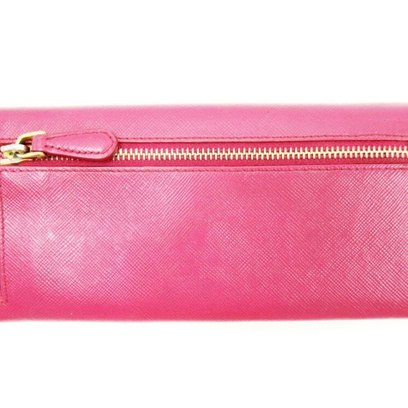 PRADA wallet pink leather Authentic used - Picture 2 of 8